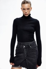 Cashmere-Blend Turtleneck Sweater