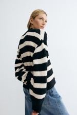 Rib-knit Cardigan