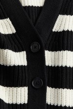 Rib-knit Cardigan