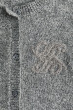 Embroidered-Motif Cardigan