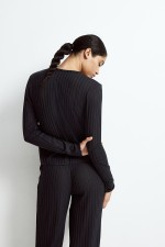 Rib-knit Cardigan