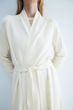 Long Tie-Belt Cardigan