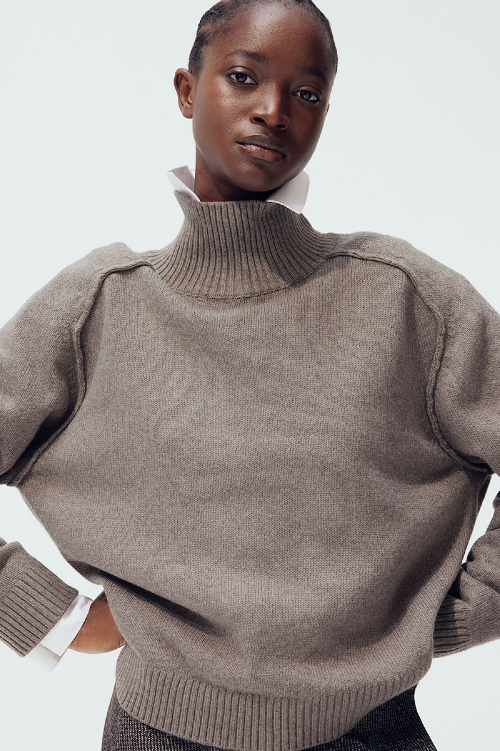 Mock Turtleneck Sweater