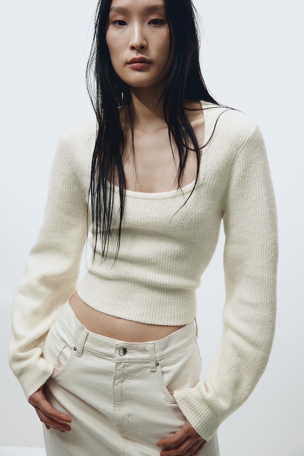 Rib-knit Sweater