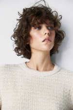 Pointelle-Knit Sweater