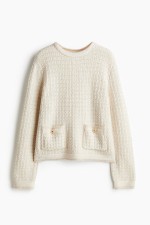 Pointelle-Knit Sweater