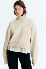 Oversized Mock-turtleneck Sweater