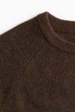 Short Fine-Knit Sweater